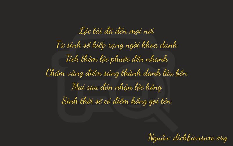 Thơ dịch biển số xe 64625