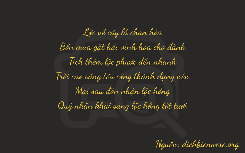 Thơ dịch biển số xe 64626