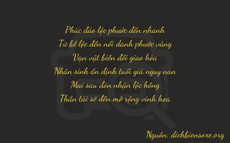 Thơ dịch biển số xe 64628