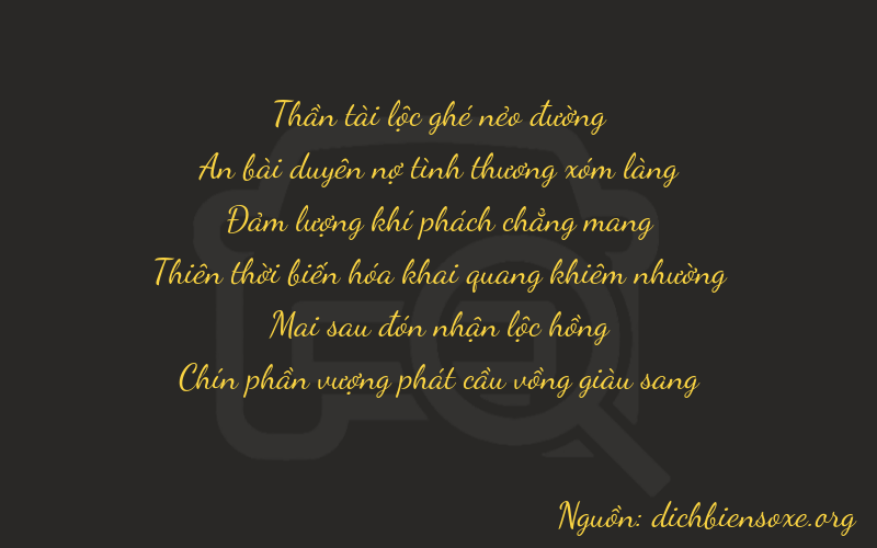 Thơ dịch biển số xe 64629