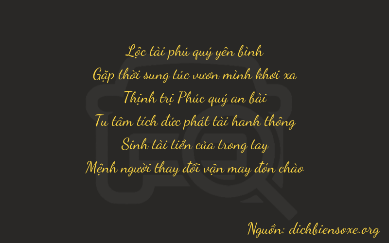 Thơ dịch biển số xe 64633