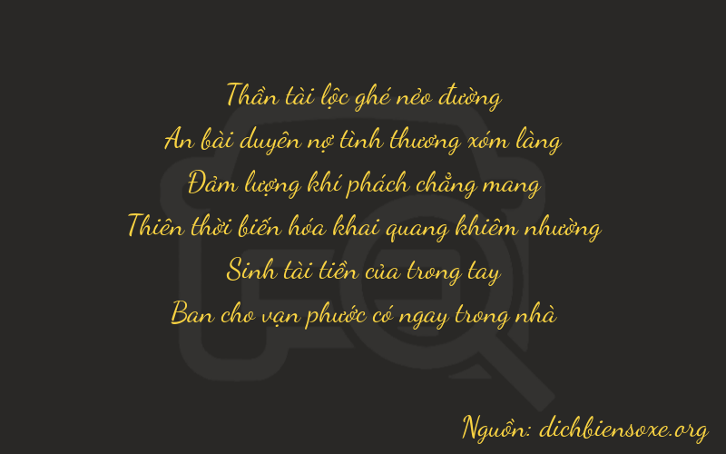 Thơ dịch biển số xe 64638