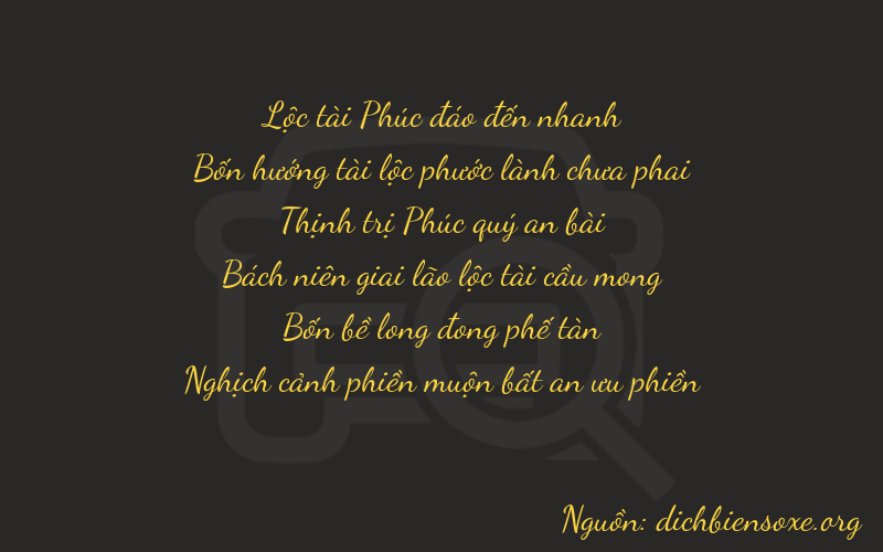 Thơ dịch biển số xe 64641