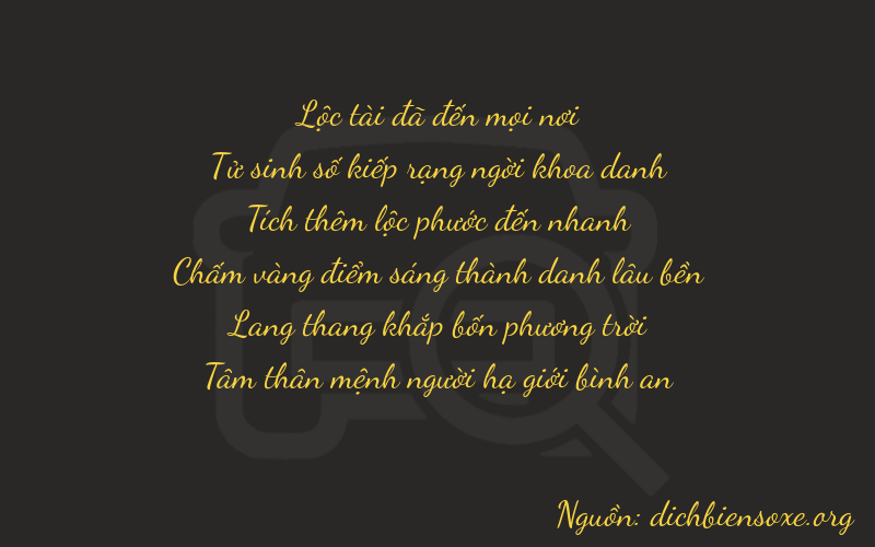 Thơ dịch biển số xe 64643