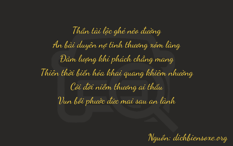 Thơ dịch biển số xe 64647