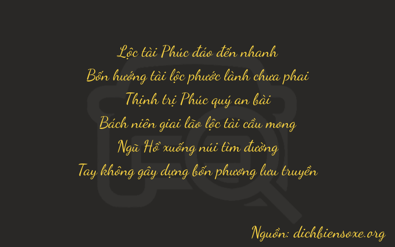 Thơ dịch biển số xe 64650