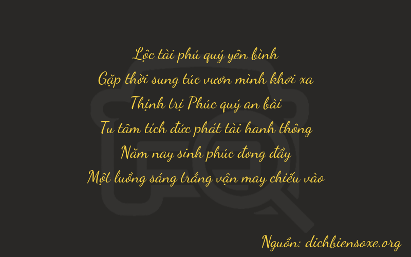 Thơ dịch biển số xe 64651