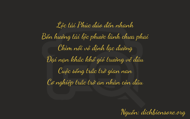 Thơ dịch biển số xe 64659