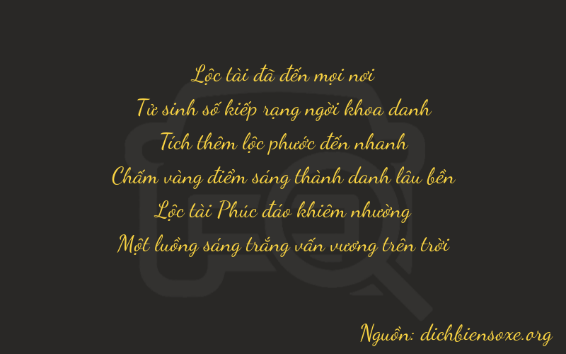 Thơ dịch biển số xe 64661