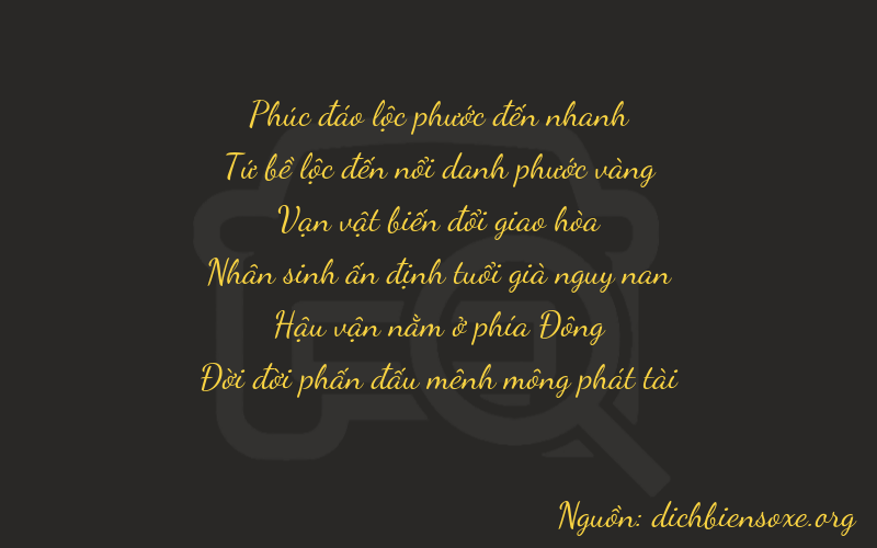 Thơ dịch biển số xe 64673