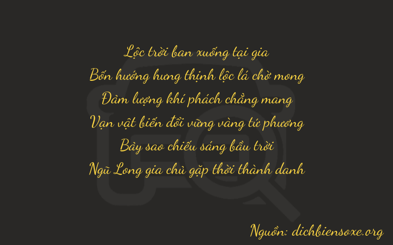 Thơ dịch biển số xe 64675
