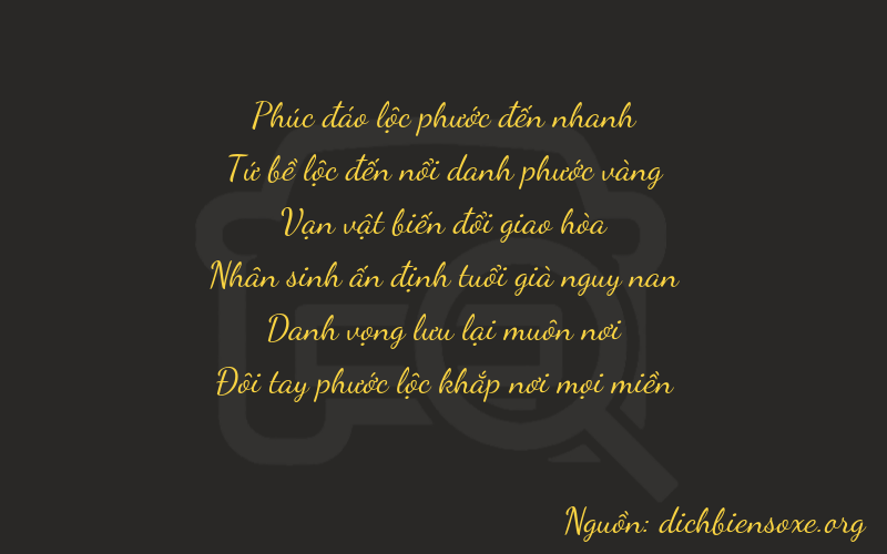 Thơ dịch biển số xe 64682