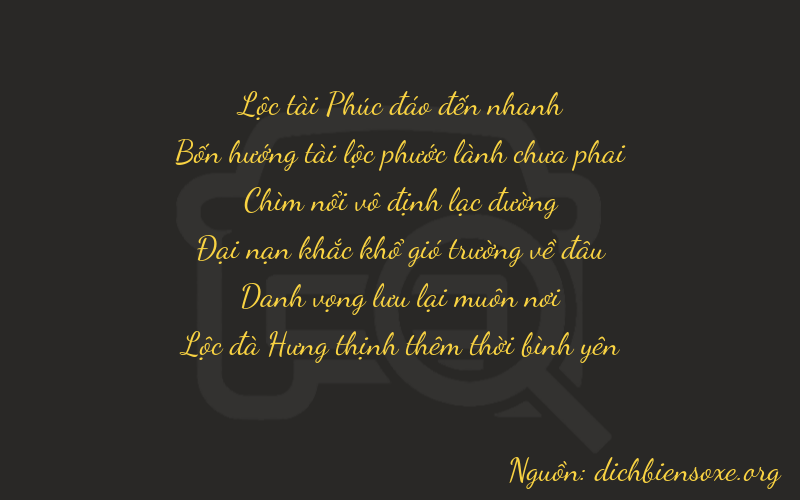 Thơ dịch biển số xe 64686