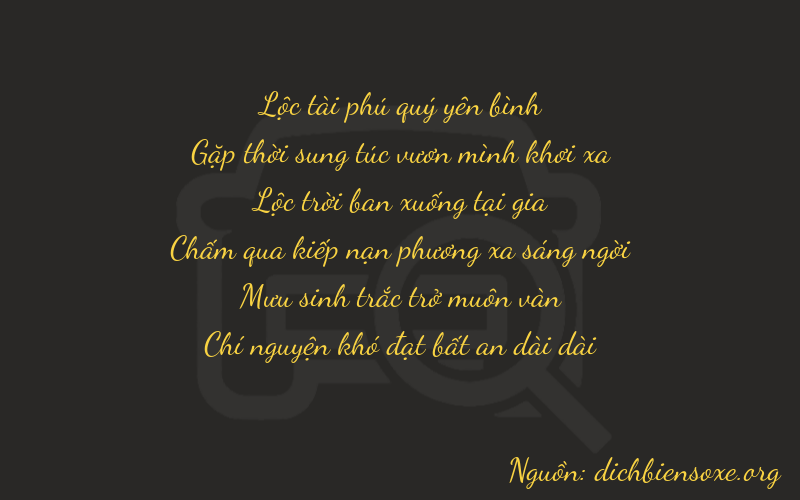 Thơ dịch biển số xe 64687