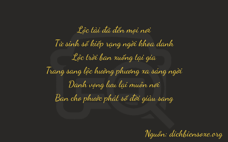 Thơ dịch biển số xe 64688
