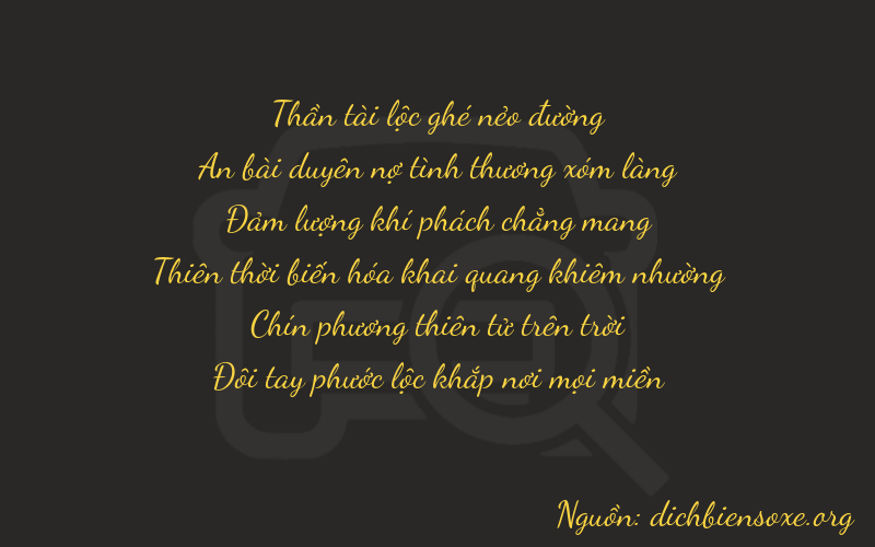 Thơ dịch biển số xe 64692