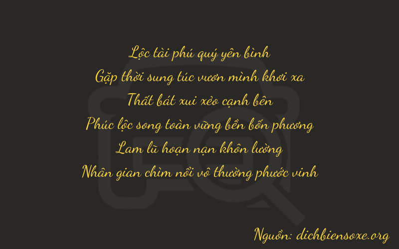 Thơ dịch biển số xe 64714