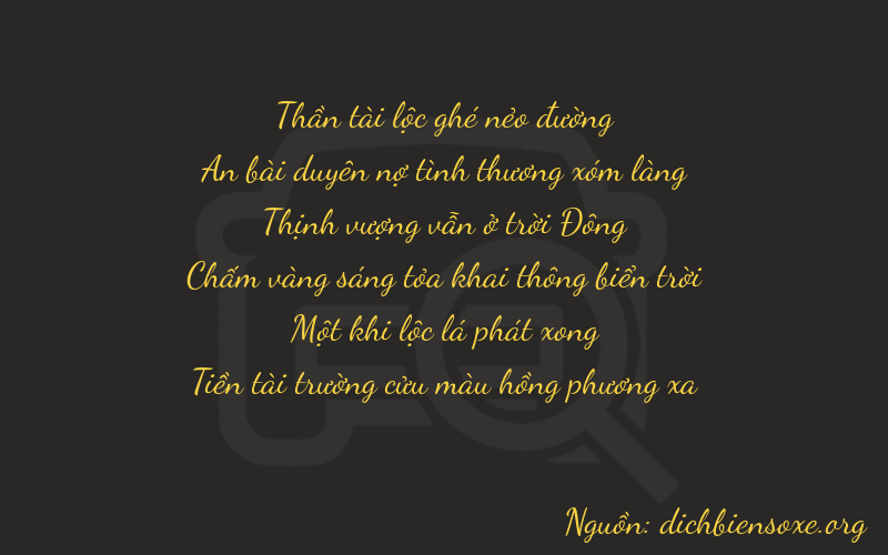 Thơ dịch biển số xe 64719