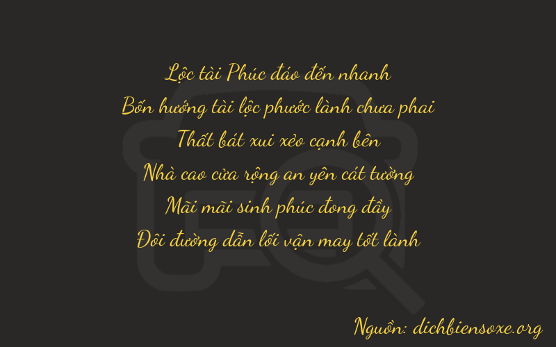 Thơ dịch biển số xe 64722