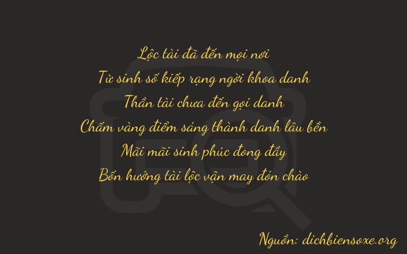 Thơ dịch biển số xe 64724
