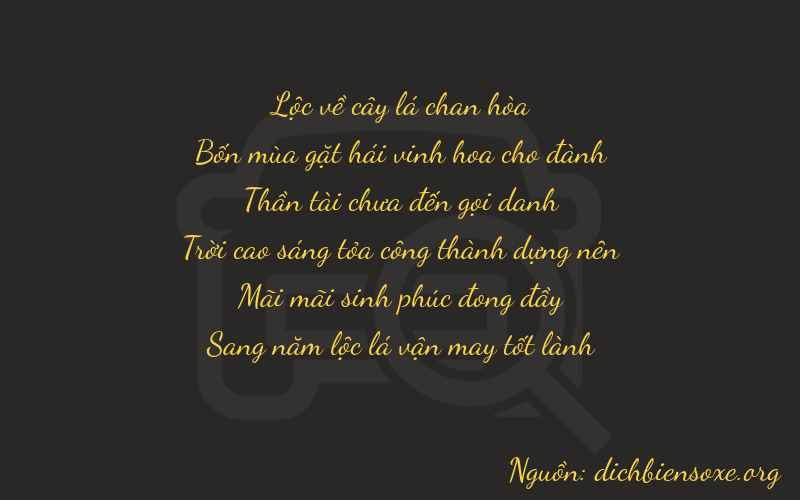 Thơ dịch biển số xe 64725