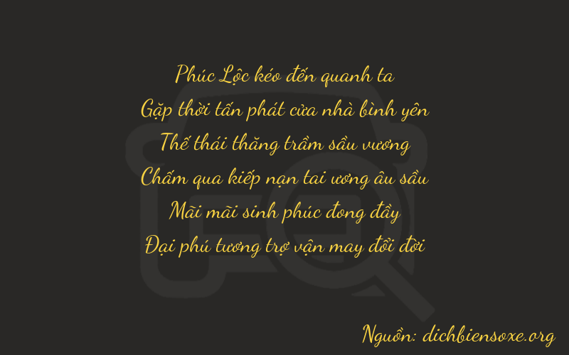 Thơ dịch biển số xe 64726