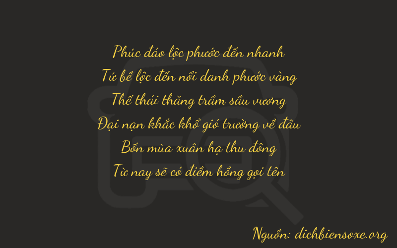 Thơ dịch biển số xe 64745