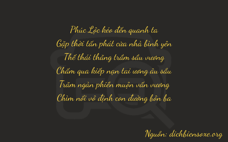 Thơ dịch biển số xe 64753