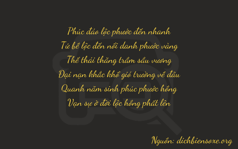 Thơ dịch biển số xe 64754