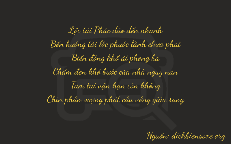 Thơ dịch biển số xe 64839