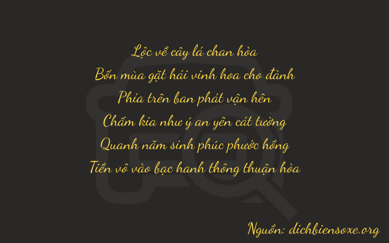 Thơ dịch biển số xe 64950