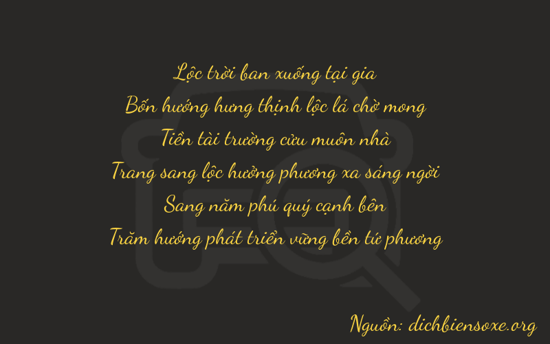 Thơ dịch biển số xe 64954