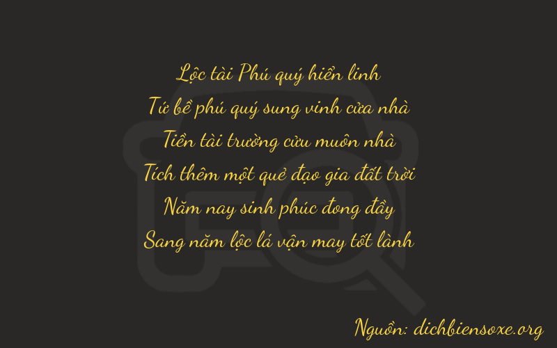 Thơ dịch biển số xe 64955