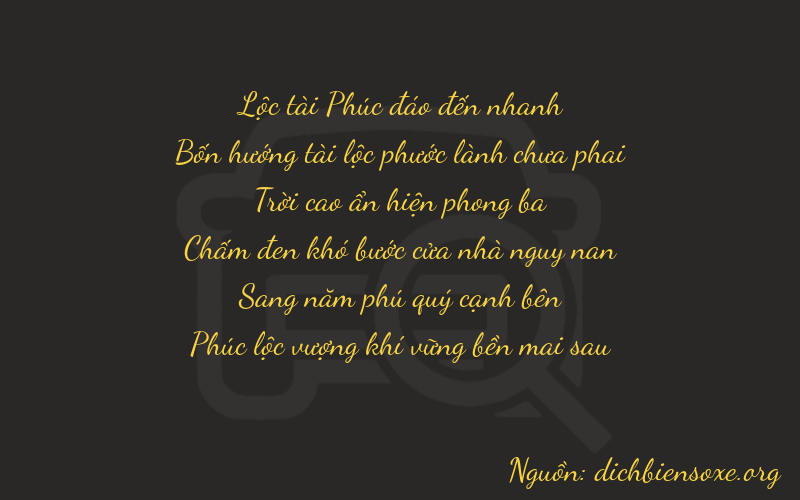 Thơ dịch biển số xe 64956
