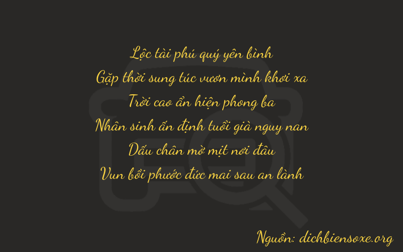 Thơ dịch biển số xe 64957