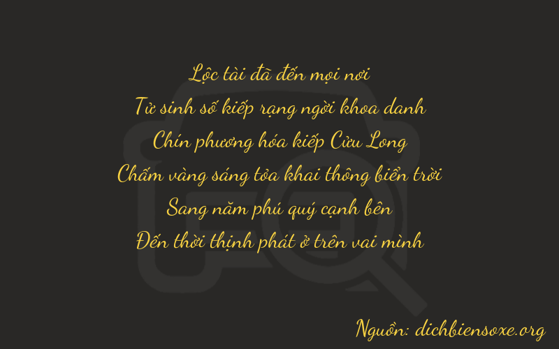 Thơ dịch biển số xe 64958
