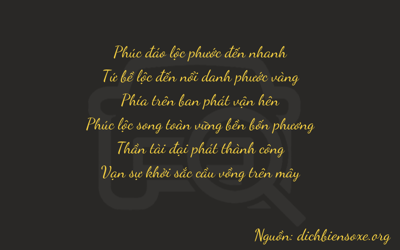 Thơ dịch biển số xe 64961