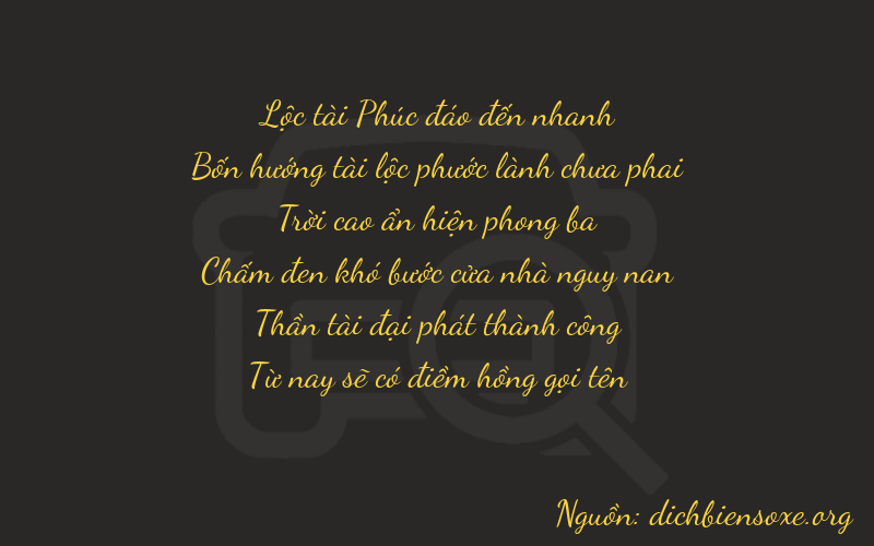 Thơ dịch biển số xe 64965