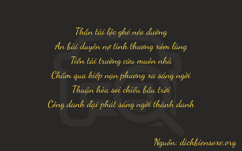 Thơ dịch biển số xe 64971