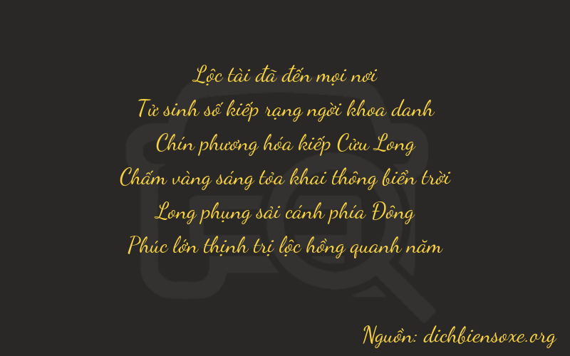 Thơ dịch biển số xe 64976