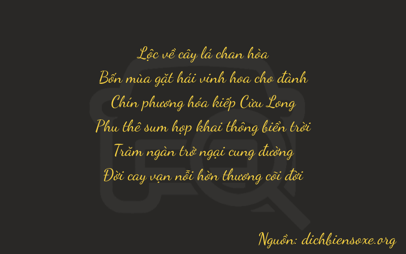 Thơ dịch biển số xe 64977