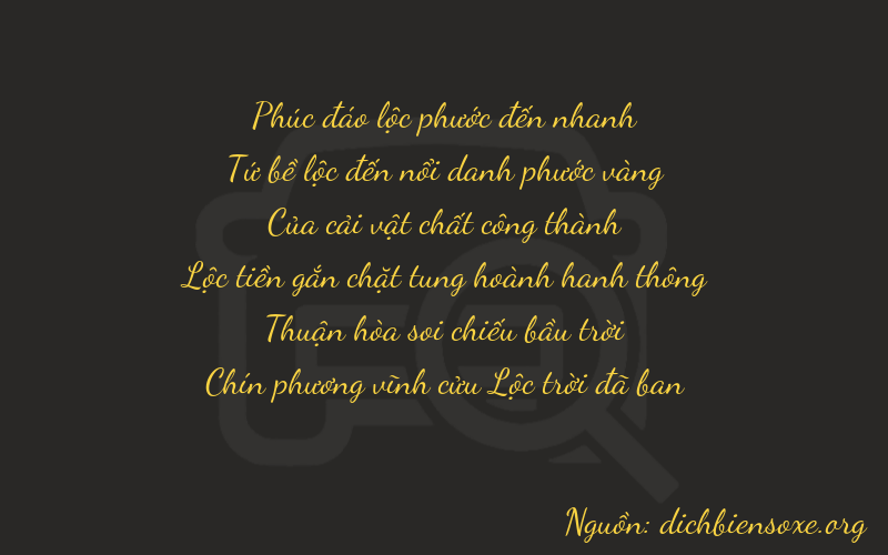 Thơ dịch biển số xe 64979