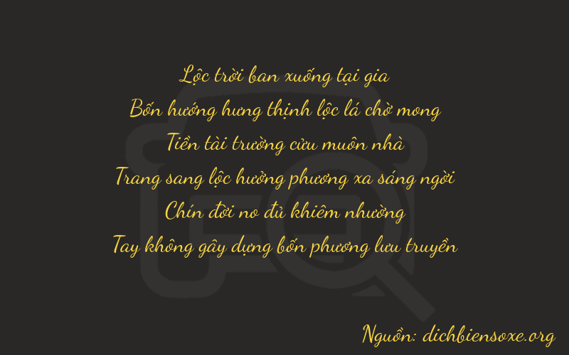 Thơ dịch biển số xe 64990