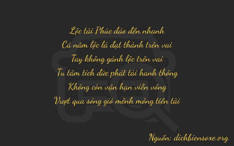 Thơ dịch biển số xe 65003