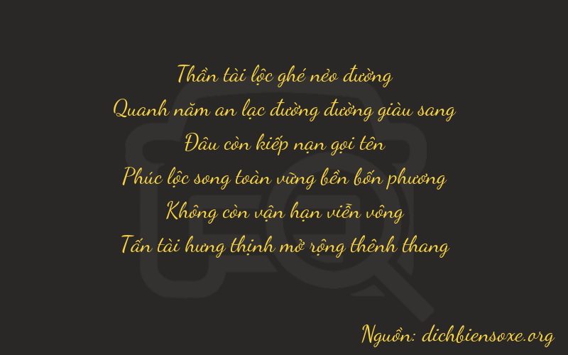 Thơ dịch biển số xe 65008