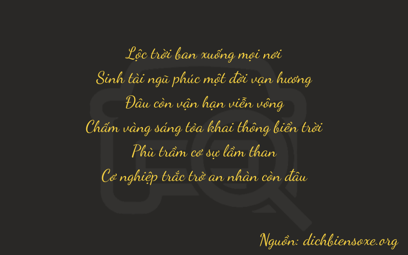 Thơ dịch biển số xe 65009