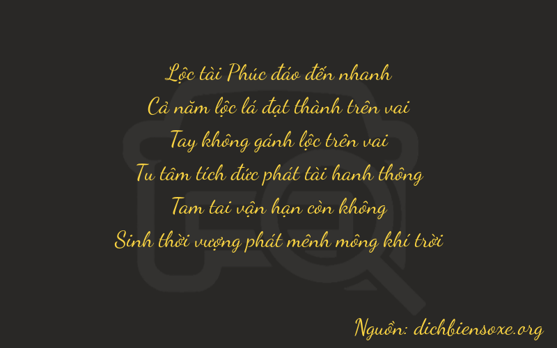 Thơ dịch biển số xe 65030