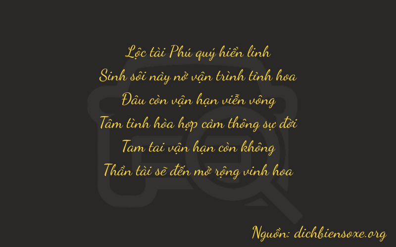 Thơ dịch biển số xe 65038