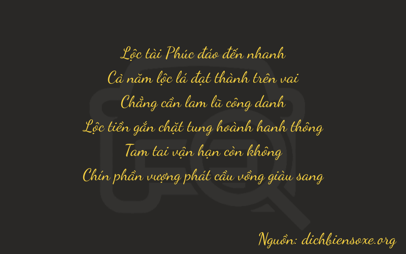Thơ dịch biển số xe 65039
