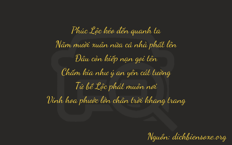 Thơ dịch biển số xe 65042